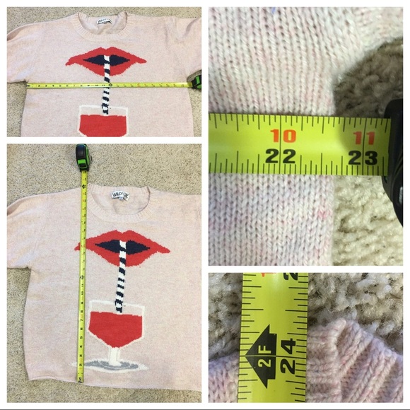 New Wildfox Couture Suck it Up Vineyard Sweater - Picture 5 of 6